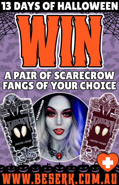 WIN A PAIR OF SCARECROW FANGS OF YOUR CHOICE