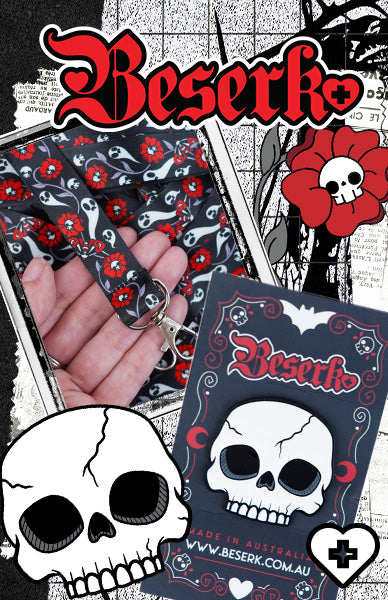 NEW BESERK PINS AND LANYARDS!