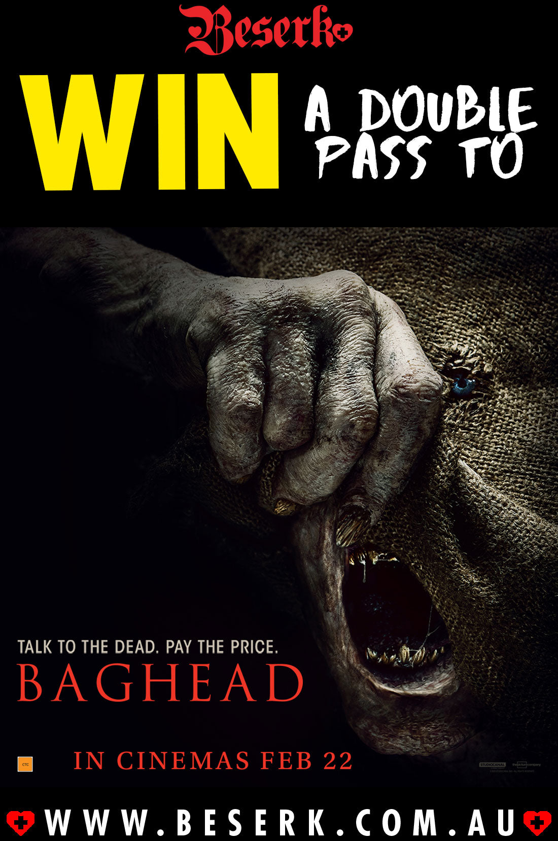 Win A Double Pass To Baghead