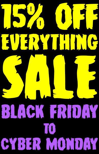 Black Friday 2017 Sale on now! 15% OFF Everything! - Beserk