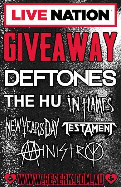 LIVE NATION GIVEAWAYS! 🖤 EVENTS POSTPONED 🖤 - Beserk