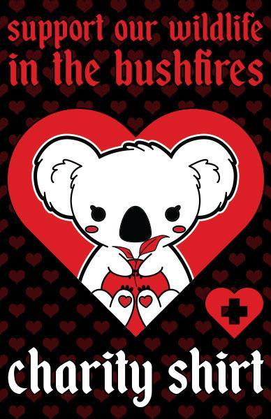 SUPPORT OUR WILDLIFE IN THE BUSHFIRES - CHARITY T-SHIRT - Beserk