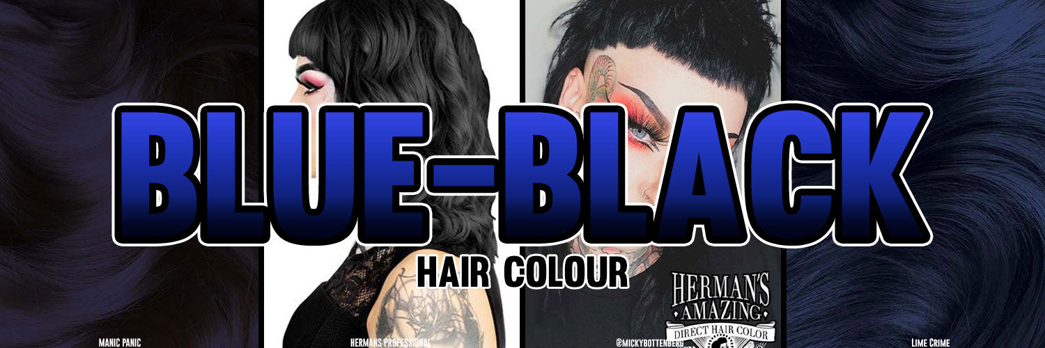 BLUE-BLACK HAIR DYE & COLOUR