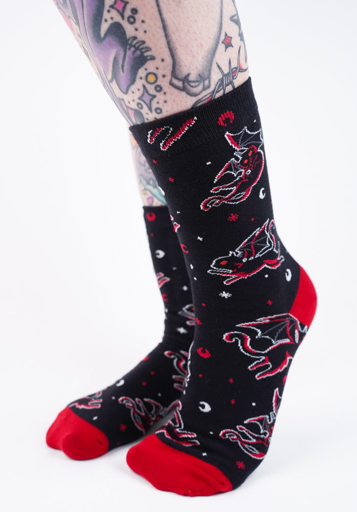 Batty Cats | CREW SOCKS*