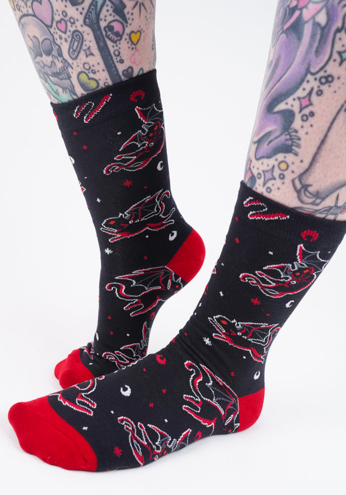 Batty Cats | CREW SOCKS*