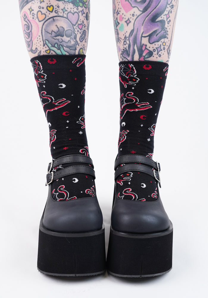 Batty Cats | CREW SOCKS*