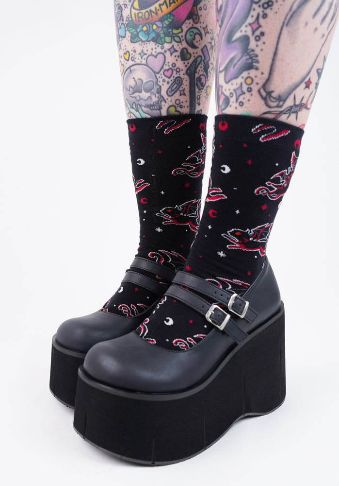 Batty Cats | CREW SOCKS*
