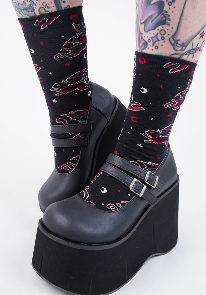 Batty Cats | CREW SOCKS*