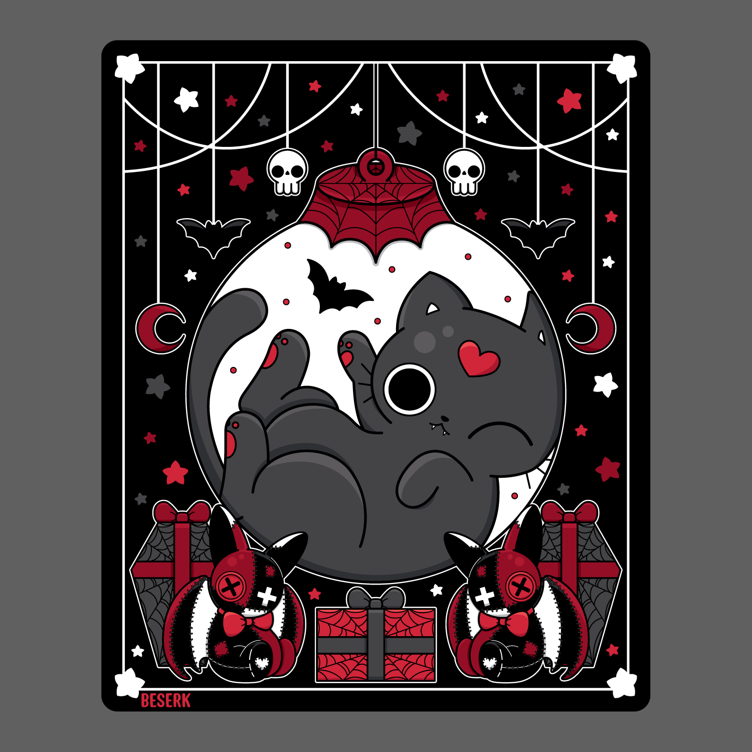 Feline Festive | STICKER