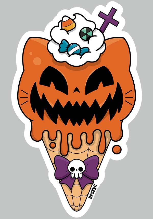 Halloween I Scream Cone | VINYL STICKER*