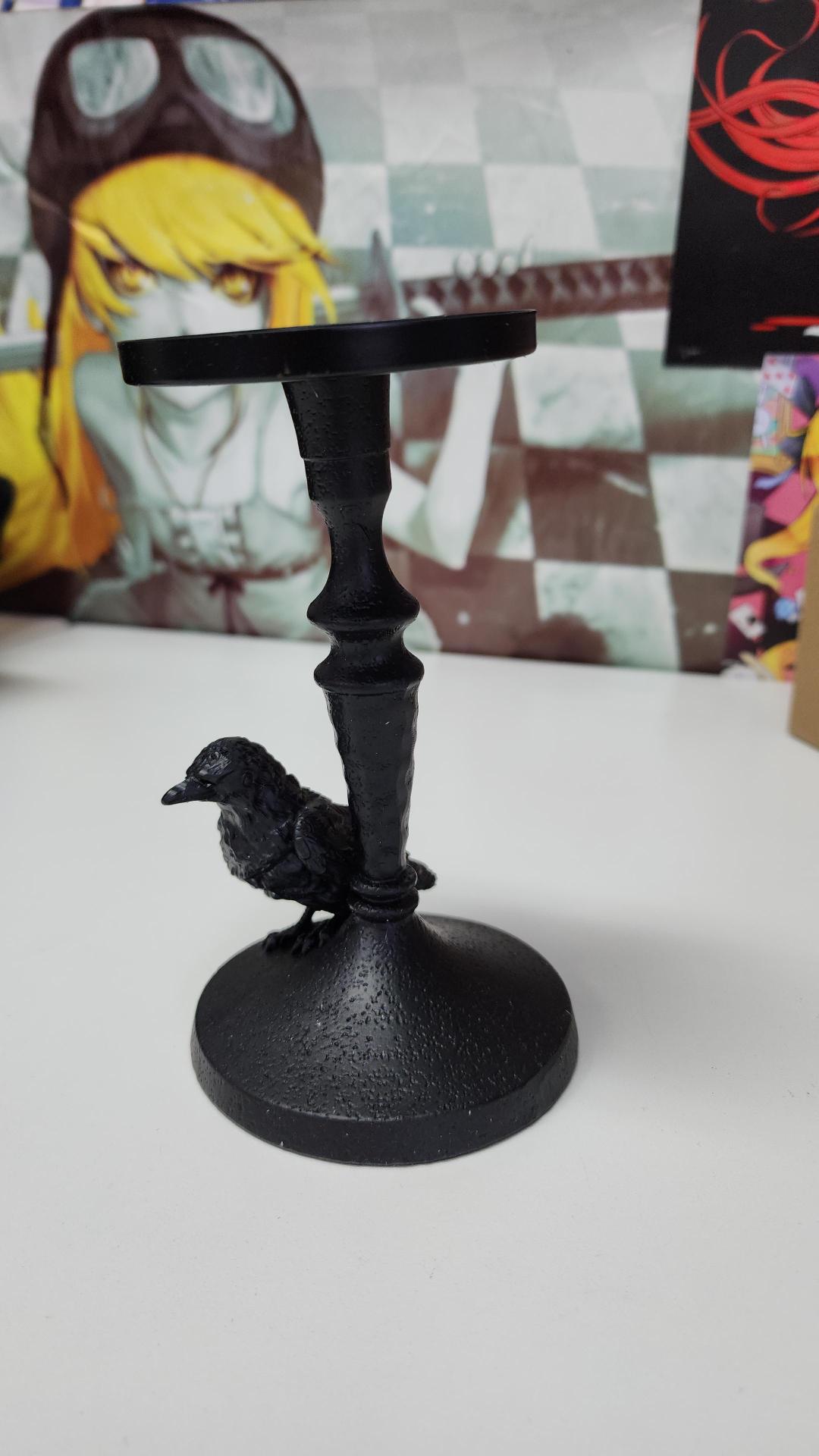 Mystic Raven Pillar | CANDLE HOLDER (FAULTY)**