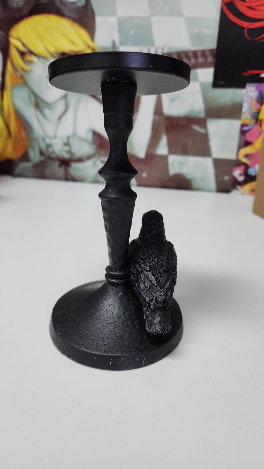 Mystic Raven Pillar | CANDLE HOLDER (FAULTY)**