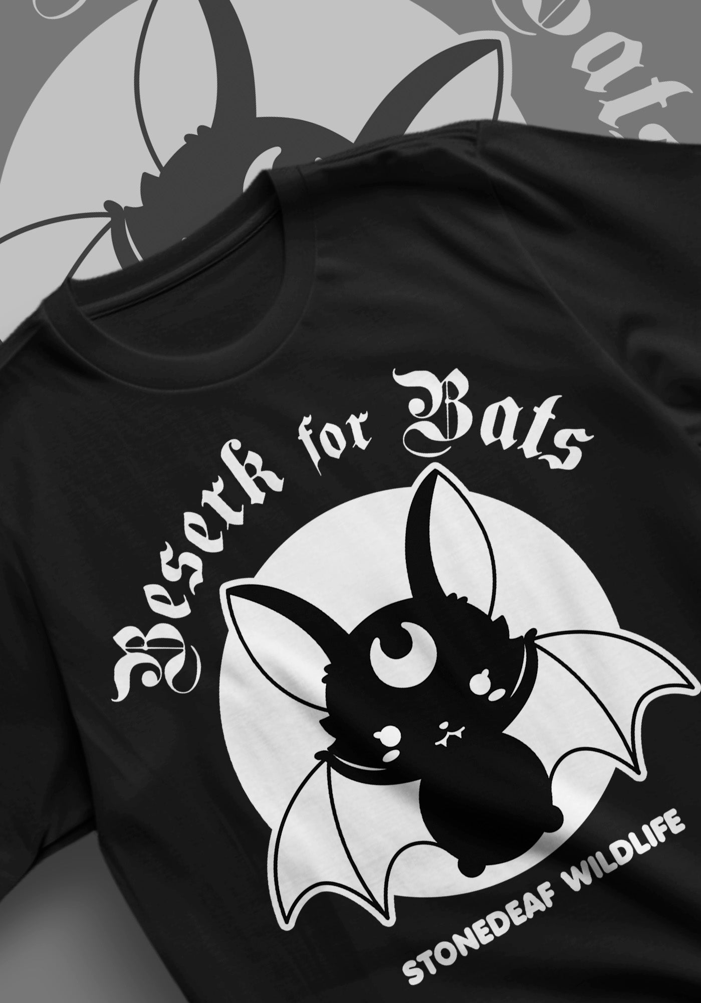 Beserk for Bats | STONEDEAF CHARITY T-SHIRT**