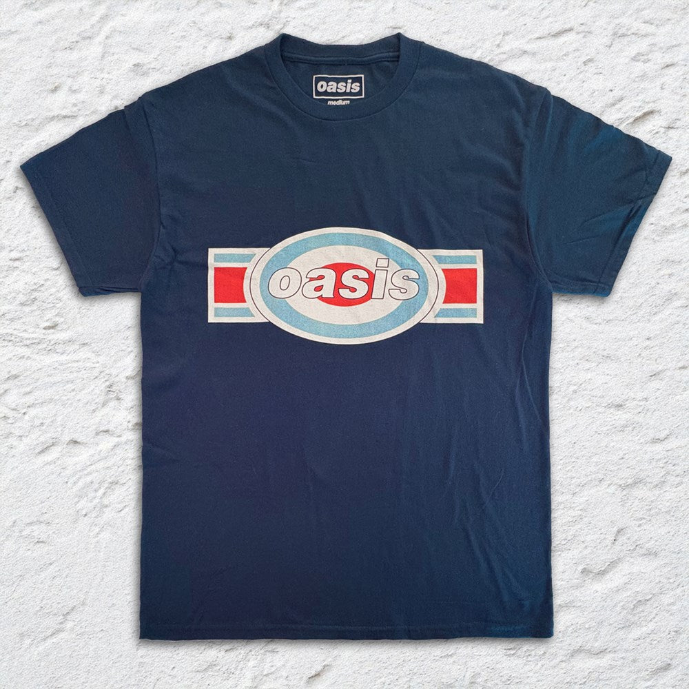 Oasis | Zoom Logo [Navy] T-SHIRT [PREORDER] | Official Band