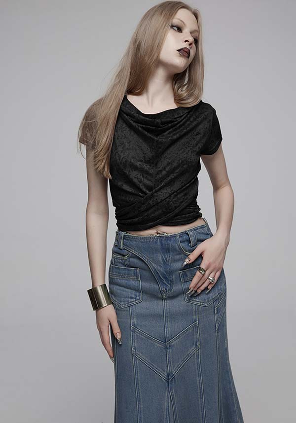 Priscilla | RUCHED HOODED TOP*