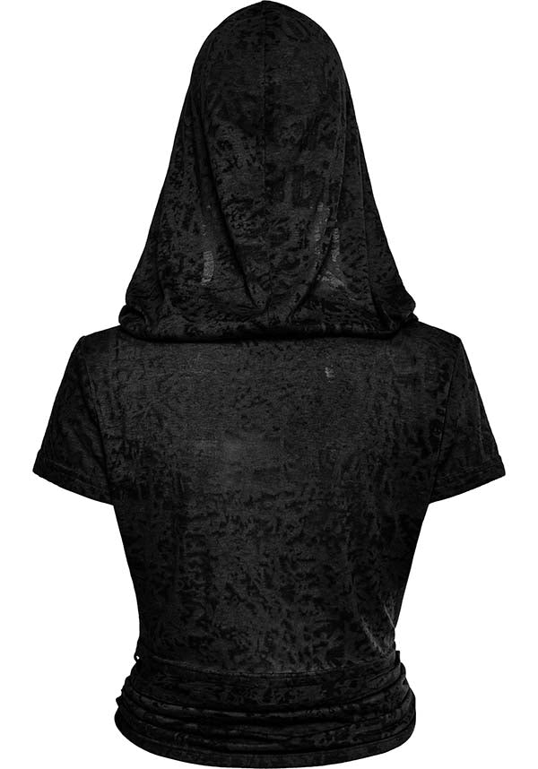 Priscilla | RUCHED HOODED TOP*