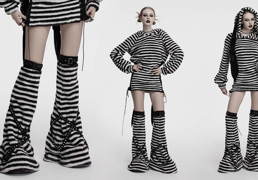 Yua Striped | LEG WARMERS*
