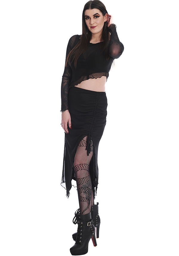 Umbra | MESH RUCHED SKIRT*