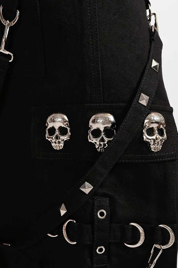 Skull Stud Denim | PANTS