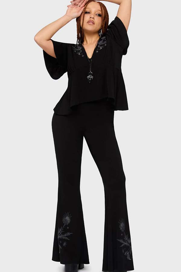 Thistina Embroidered | FLARES