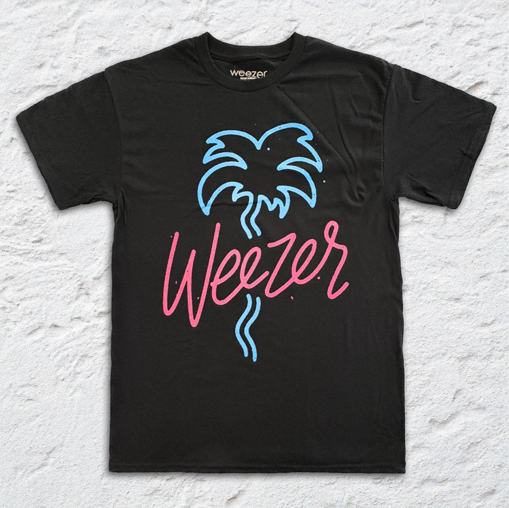 Weezer | Neon Palms [Black] T-SHIRT [PREORDER] | Official Ba
