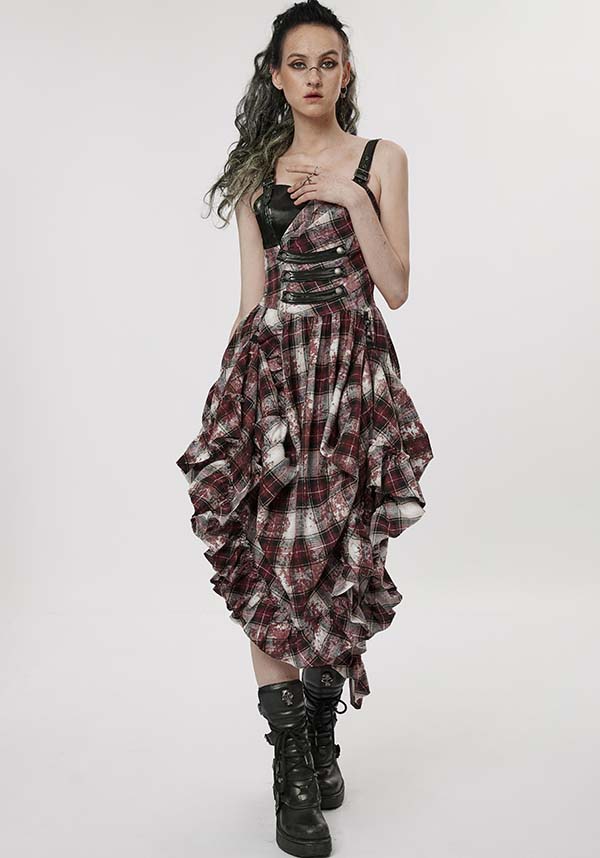 Danika Red Tartan | MIDI DRESS