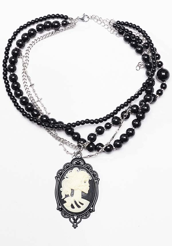 Memento Mori Cameo | LAYERED NECKLACE