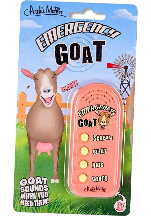 Emergency Goat | NOISEMAKER - Beserk - accoutrements, all, aug20, baby goat, clickfrenzy15-2023, cute animals, discountapp, fp, gift, gift idea, gift ideas, gifts, goat, home, homeware, homewares, kids homewares, mens gifts, novelty, pop culture, pop culture accessories