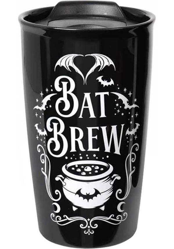 Bat Brew | DOUBLE WALLED MUG - Beserk - alchemy gothic, all, bat, black, clickfrenzy15-2023, coffee, cup, discountapp, ecohomewares, fp, gift, gift idea, goth, gothic, gothic homeware, gothic homewares, home, homeware, homewares, jun21, kitchen, mothersday, mothersdaycosy, mug, office homewares, R200621, tea, travel, travel cup, travel mug, winter, winter homewares, witch, witches, witchy