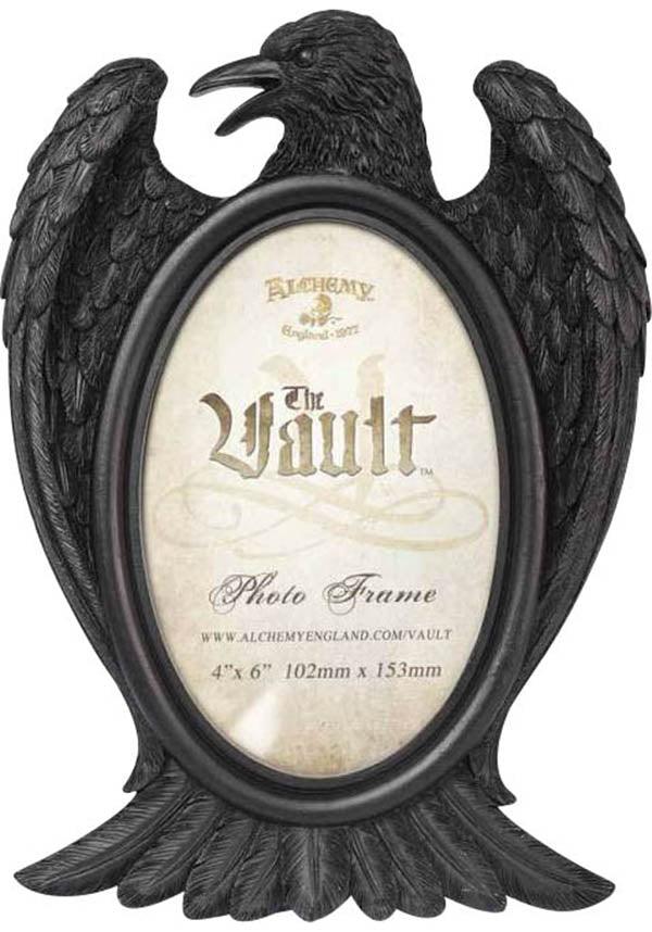 Black Raven | PICTURE FRAME` - Beserk - AG086790, all, black, clickfrenzy15-2023, discountapp, fp, gift, gift idea, gift ideas, gifts, goth homeware, gothic gifts, gothic homeware, gothic homewares, home, homeware, homewares, housewarming, jul22, mens gifts, photo frame, r030722, raven