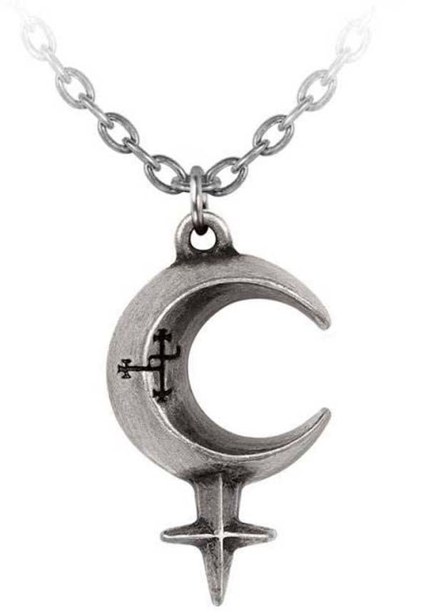 Lilith | PENDANT - Beserk - accessories, AGCREQBMCJ, alchemy gothic, all, all ladies, crescent moon, discountapp, fp, googleshopping, goth, gothic, gothic accessories, gothic gifts, jewellery, jewelry, jun2023, labelnew, ladies, ladies accessories, lilith, men, mens, mens accessories, mens gift, mens gifts, moon, moon child, moon phase, necklace, R010623, silver, unisex, witch, witches, witchy, women, womens