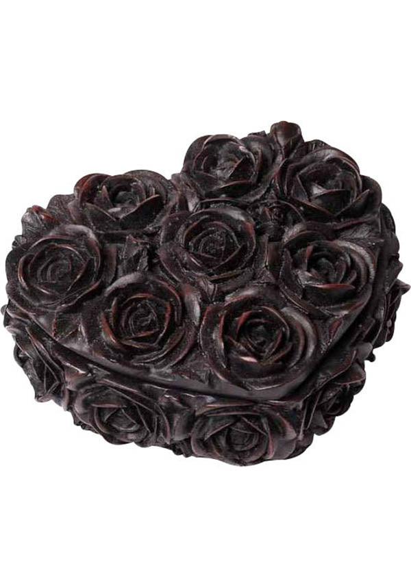 Rose Heart | TRINKET BOX` - Beserk - all, bedroom, black, black rose, box, clickfrenzy15-2023, discountapp, fp, gothic homeware, gothic homewares, home, homeware, homewares, jewellery, jewellery box, jewelry, jun21, office homewares, R200621, rose, roses, trinket, trinket box, valentines