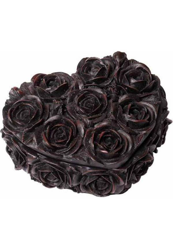 Rose Heart | TRINKET BOX` - Beserk - all, bedroom, black, black rose, box, clickfrenzy15-2023, discountapp, fp, gothic homeware, gothic homewares, home, homeware, homewares, jewellery, jewellery box, jewelry, jun21, office homewares, R200621, rose, roses, trinket, trinket box, valentines