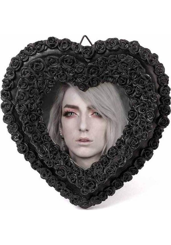 Small Black Rose Heart | PHOTO FRAME`* - Beserk - AG086790, all, black rose, clickfrenzy15-2023, discountapp, eofy2023, eofy2023wed21-40, frames, gift, gift idea, gift ideas, gifts, goth, goth homeware, gothic, gothic gifts, gothic homeware, gothic homewares, heart, heart shape, home, homeware, homewares, jul22, photo frame, r030722, roses, sale