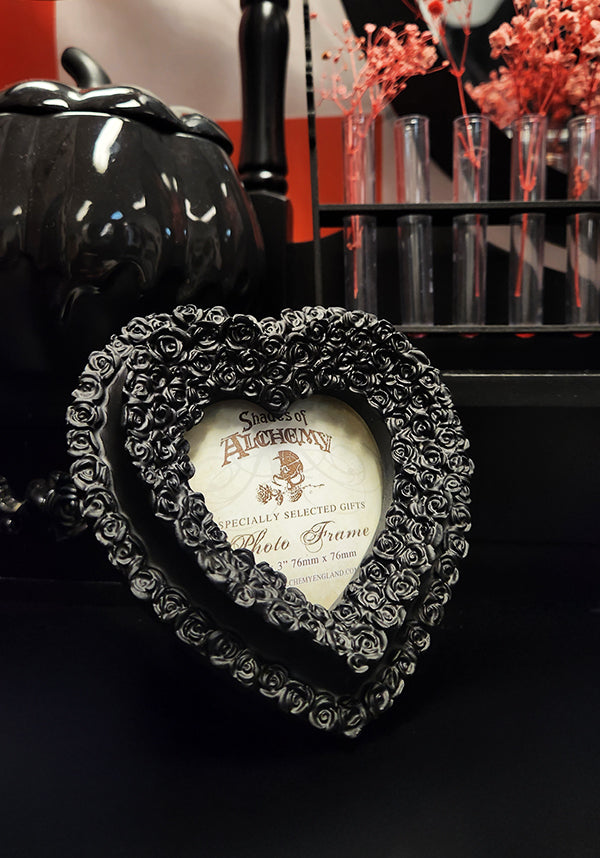 Small Black Rose Heart | PHOTO FRAME*