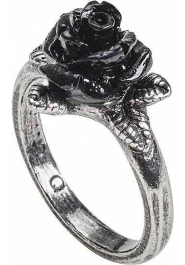 Token of Love | RING - Beserk - accessories, alchemy gothic, all, black, clickfrenzy15-2023, dec19, discountapp, fp, gothic, gothic accessories, jewellery, jewelry, ladies, ring, rose, roses, valentines, valentines day, valentines gifts