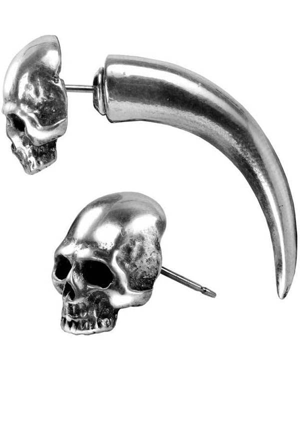 Tomb Skull Horn | SINGLE EARRING