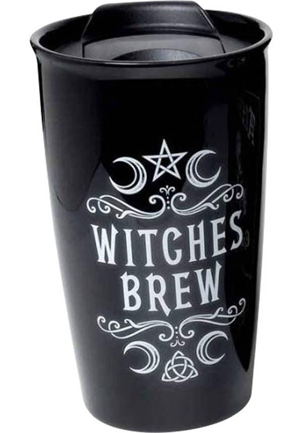 Witches Brew Double Walled | MUG - Beserk - alchemy gothic, all, black, black and white, clickfrenzy15-2023, coffee, discountapp, ecohomewares, fp, goth, gothic, gothic homewares, home, homeware, homewares, mothersday, mothersdaycosy, mug, R300920, sep20, travel, travel cup, travel mug, winter, winter homewares, witch, witches, witchy