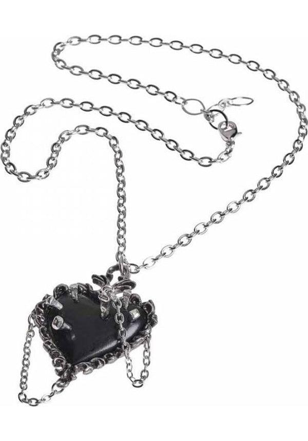Witches Heart | PENDANT - Beserk - accessories, alchemy gothic, all, black, clickfrenzy15-2023, discountapp, feb19, fp, gothic, gothic accessories, heart, jewellery, jewelry, ladies, medieval, necklace, renaissance, silver, valentines, valentines day, valentines gifts, witchcraft