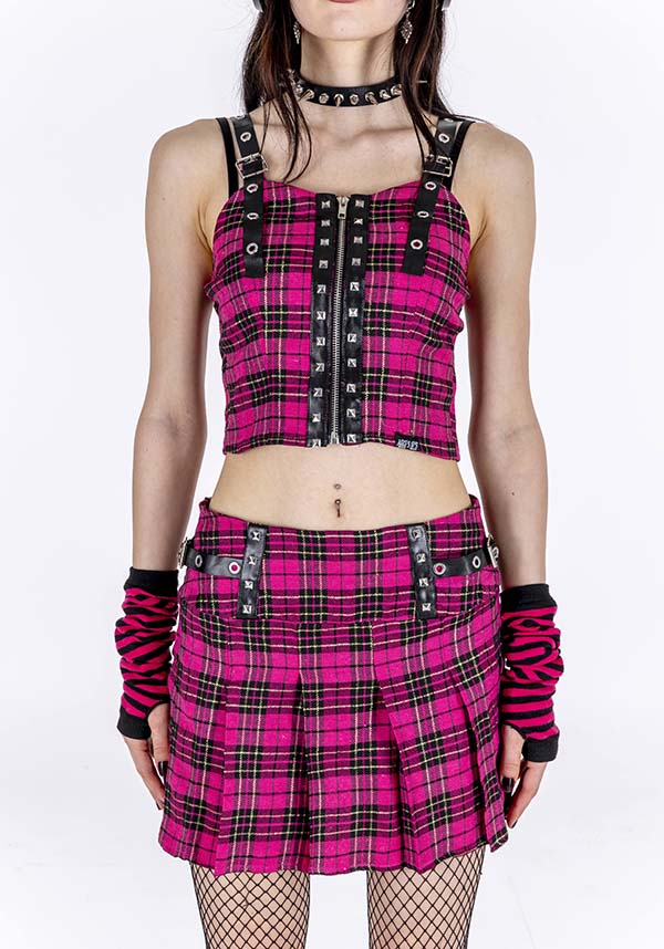 Plaid To The Bone | MINI SKIRT*