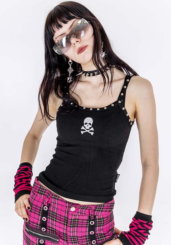 Skull Black | CAMI TANK TOP