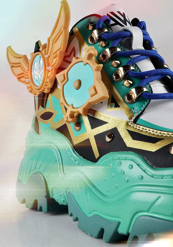 Green teal shoes shop