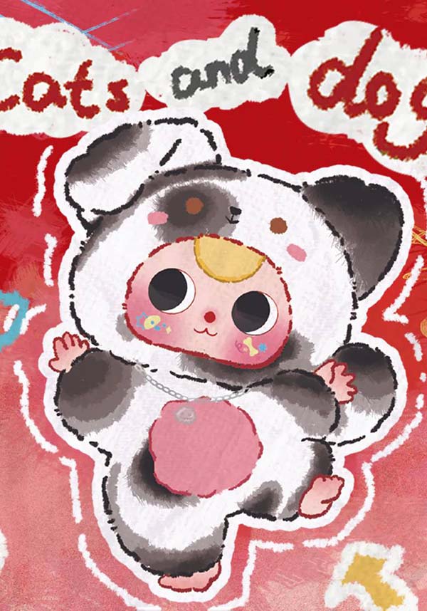 Blind Boxes Baby Three: Cat And Dog - Back View