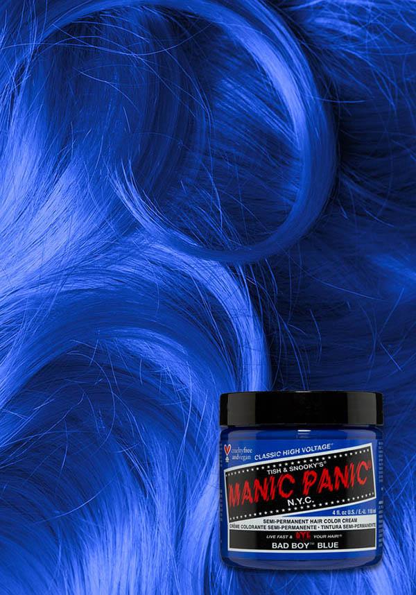 Bad Boy Blue | CLASSIC COLOUR - Beserk - all, blue, clickfrenzy15-2023, cosmetics, cpgstinc, discountapp, dye, ebaymp, fp, goth, hair blue, hair colour, hair dye, labelvegan, manic panic, manic panic hair, mermaid, vegan