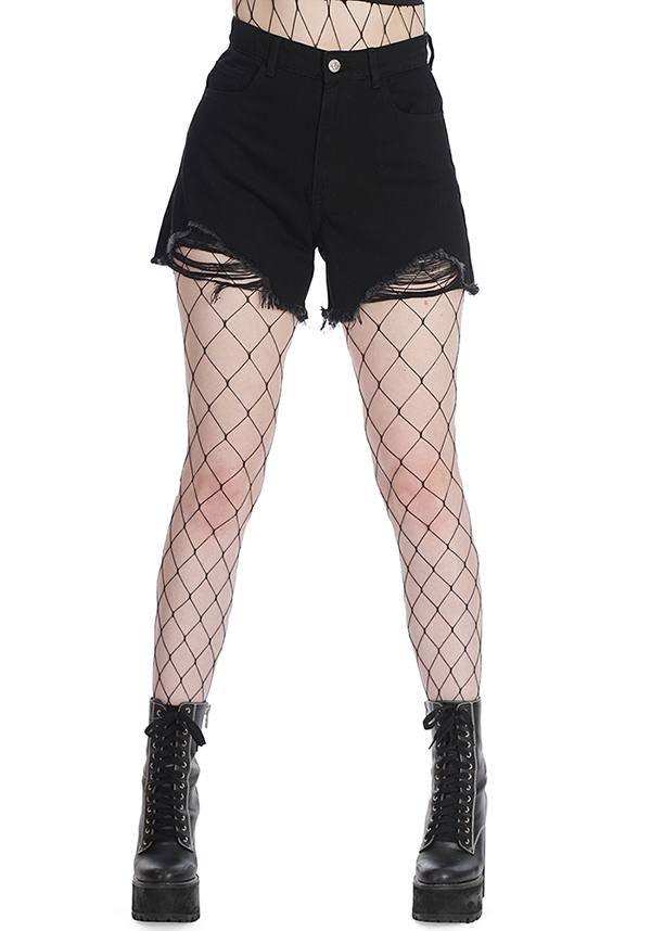 Blackwell | SHORTS - Beserk - all, all clothing, all ladies clothing, BA39270, banned apparel, black, clickfrenzy15-2023, clothing, denim shorts, discountapp, edgy, fp, googleshopping, goth, goth summer, goth summer clothing, gothic, grunge, jan23, ladies clothing, ladies pants + shorts, ladies pants and shorts, mini shorts, plus size, punk, R050123, ripped, short shorts, shorts, summer, summer clothing, summer goth