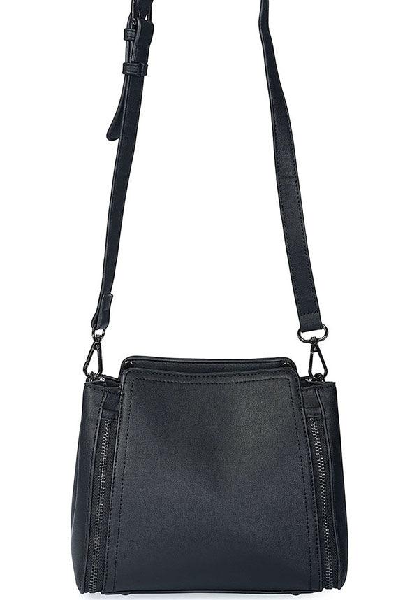 Darq | CROSSBODY BAG - Beserk - accessories, all, BA39270, bag, bags, banned apparel, black, clickfrenzy15-2023, crossbody, discountapp, fp, googleshopping, goth, gothic, gothic accessories, gothic bag, hand bag, handbag, handbags, handbags and purses, jan23, labelvegan, ladies accessories, large pentagram, messenger bag, pentagram, R050123, shoulder bag, studded, vegan