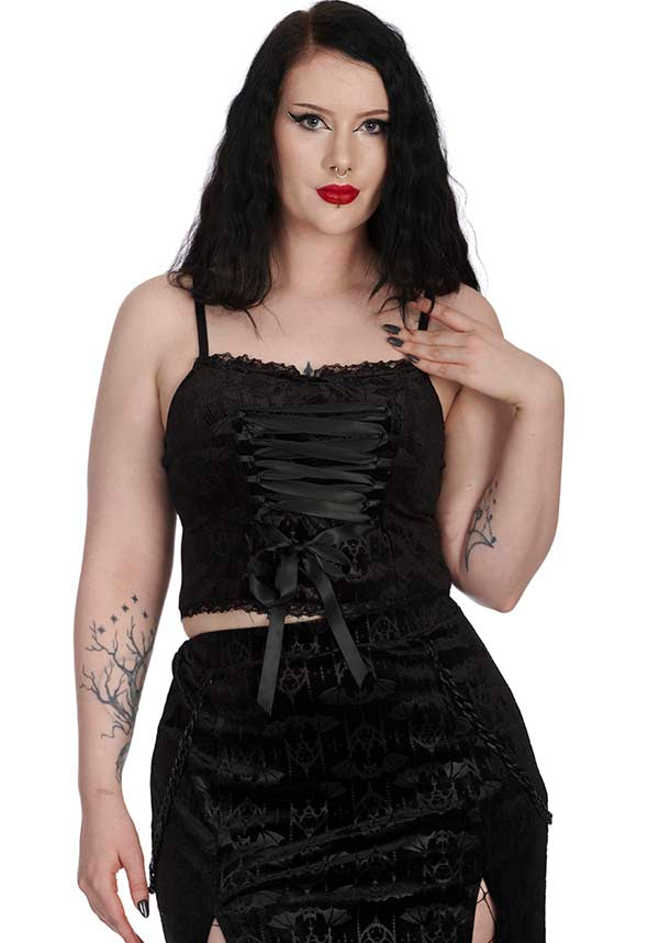 Night and Day Gothic Bat Top