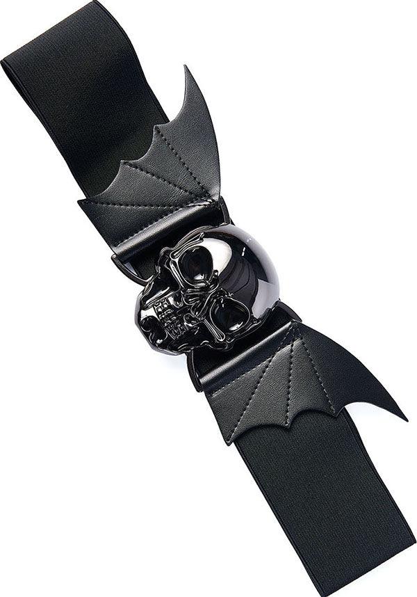 Storm Skull | BELT - Beserk - accessories, all, BA39762, banned apparel, bat wing, bat wings, batwing, batwings, belt, belts, belts and buckles, black, clickfrenzy15-2023, discountapp, fp, googleshopping, goth, gothic, gothic accessories, grunge, labelvegan, ladies accessories, mar23, metal, punk, R120323, skull, skulll, vegan, waist belt