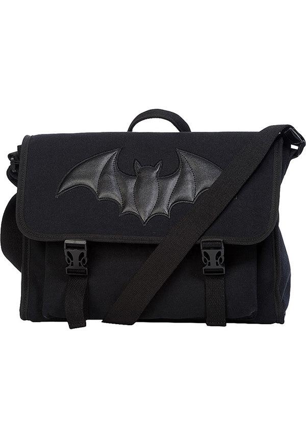 Dragon Frenzy | MESSENGER BAG^ - Beserk - accessories, all, apr20, backorder, bag, bat, bats, big bag, black, book bag, clickfrenzy15-2023, diaper bag, discountapp, fp, gothic, gothic accessories, gothic bag, halloween bag, hand bag, handbag, handbags and purses, labelvegan, ladies accessories, mens accessories, messenger bag, shoulder bag, vegan