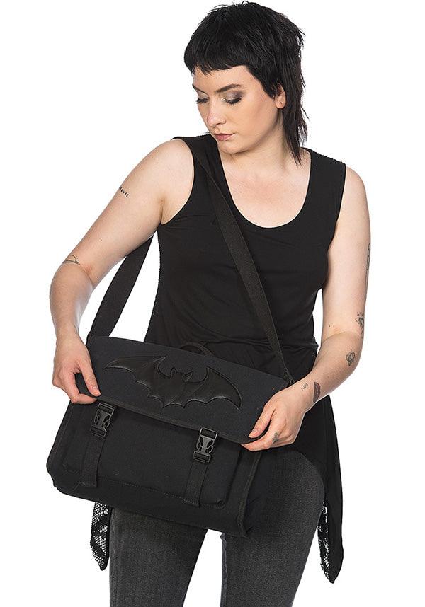 Dragon Frenzy | MESSENGER BAG^ - Beserk - accessories, all, apr20, backorder, bag, bat, bats, big bag, black, book bag, clickfrenzy15-2023, diaper bag, discountapp, fp, gothic, gothic accessories, gothic bag, halloween bag, hand bag, handbag, handbags and purses, labelvegan, ladies accessories, mens accessories, messenger bag, shoulder bag, vegan